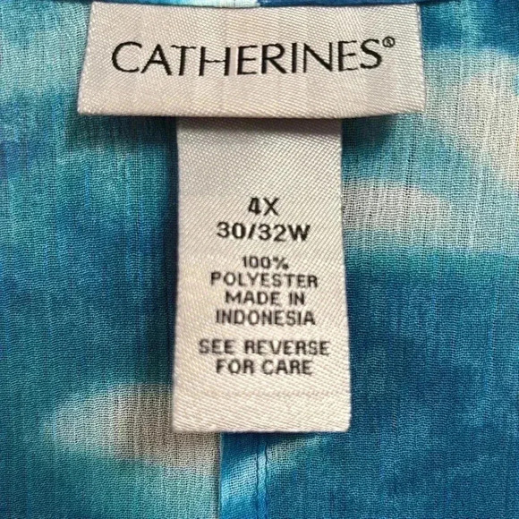 Catherines Tunic/Duster/Cardigan Easy Fit High Low Size 4X 30/32 Women - Picture 2 of 9